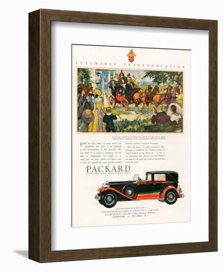 Packard, Magazine Advertisement, USA, 1930-null-Framed Giclee Print