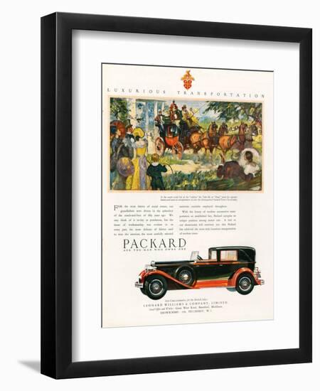 Packard, Magazine Advertisement, USA, 1930-null-Framed Giclee Print