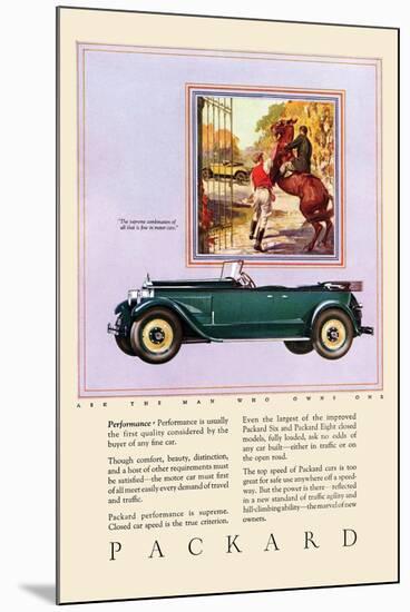 Packard Performance-null-Mounted Art Print