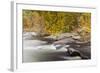 Packers Falls on the Lamprey River in Durham, New Hampshire. Fall-Jerry & Marcy Monkman-Framed Photographic Print