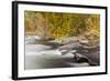 Packers Falls on the Lamprey River in Durham, New Hampshire. Fall-Jerry & Marcy Monkman-Framed Photographic Print