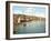 Packet Boat on the Touques River, Trouville, Pub. 1900-null-Framed Giclee Print