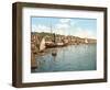 Packet Boat on the Touques River, Trouville, Pub. 1900-null-Framed Giclee Print