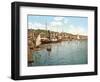 Packet Boat on the Touques River, Trouville, Pub. 1900-null-Framed Giclee Print