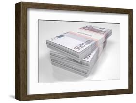 Packets of 500 Euro Bills-dbajurin-Framed Photographic Print