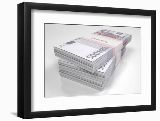 Packets of 500 Euro Bills-dbajurin-Framed Photographic Print