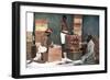 Packing and Weighing Tea for Export on a Ceylon (Sri Lank) Estate, 1905-null-Framed Giclee Print