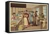 Packing Chocolates in a Factory-null-Framed Stretched Canvas