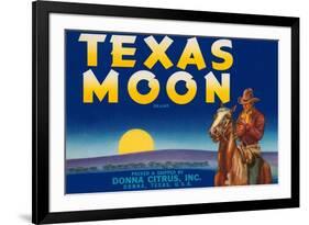 Packing Crate Label, Texas Moon-null-Framed Premium Giclee Print