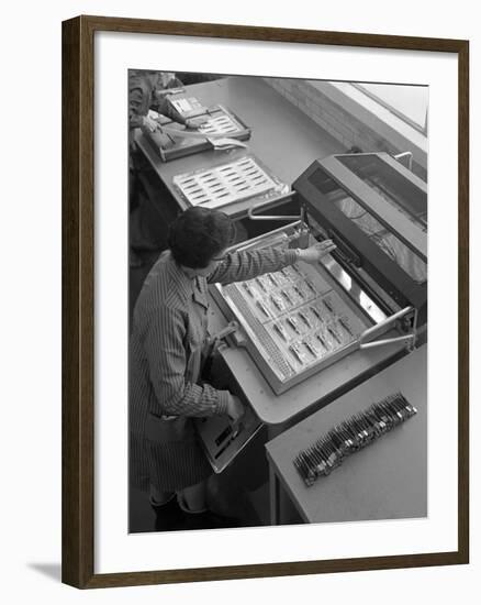 Packing Punches, Footprint Tools, Sheffield, South Yorkshire, 1968-Michael Walters-Framed Photographic Print