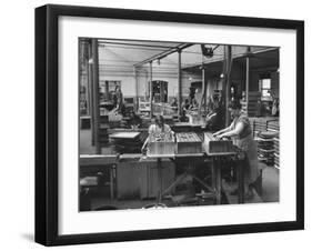 Packing Room in the Swedish Match Company Factory-Carl Mydans-Framed Photographic Print