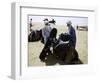 Packing up a Camel, Morocco-Michael Brown-Framed Photographic Print