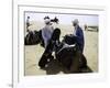 Packing up a Camel, Morocco-Michael Brown-Framed Photographic Print