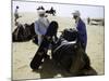 Packing up a Camel, Morocco-Michael Brown-Mounted Photographic Print