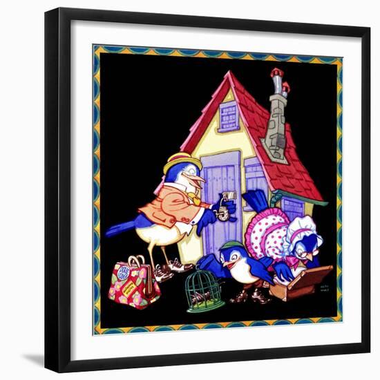 Packing Up to Head Home - Child Life-Keith Ward-Framed Giclee Print