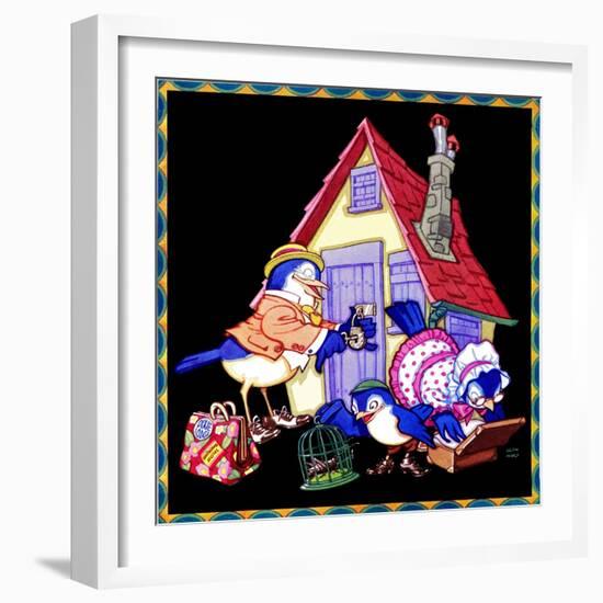 Packing Up to Head Home - Child Life-Keith Ward-Framed Giclee Print