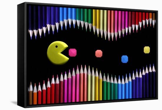 Packman-Victoria Ivanova-Framed Stretched Canvas