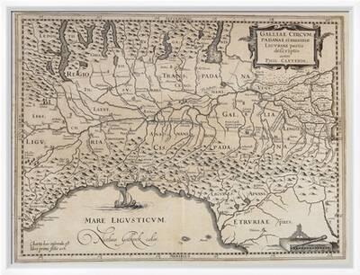 Padan Region and Liguria Region, Map from the Historical Atlas Italia  Antiqua, 1624' Giclee Print | AllPosters.com