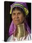 Padaung Woman of Karen Sub-Tribe Wearing Brass Necklace Which Elongates the Neck, Burma, Myanmar-Nigel Pavitt-Stretched Canvas