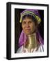 Padaung Woman of Karen Sub-Tribe Wearing Brass Necklace Which Elongates the Neck, Burma, Myanmar-Nigel Pavitt-Framed Photographic Print