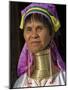 Padaung Woman of Karen Sub-Tribe Wearing Brass Necklace Which Elongates the Neck, Burma, Myanmar-Nigel Pavitt-Mounted Photographic Print