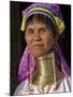 Padaung Woman of Karen Sub-Tribe Wearing Brass Necklace Which Elongates the Neck, Burma, Myanmar-Nigel Pavitt-Mounted Photographic Print