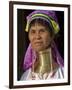 Padaung Woman of Karen Sub-Tribe Wearing Brass Necklace Which Elongates the Neck, Burma, Myanmar-Nigel Pavitt-Framed Photographic Print