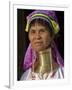 Padaung Woman of Karen Sub-Tribe Wearing Brass Necklace Which Elongates the Neck, Burma, Myanmar-Nigel Pavitt-Framed Photographic Print