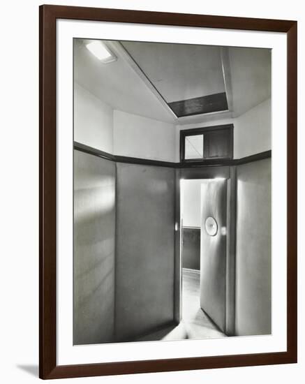 Padded Room, Saint Ebbas Hospital, Surrey, 1938-null-Framed Photographic Print