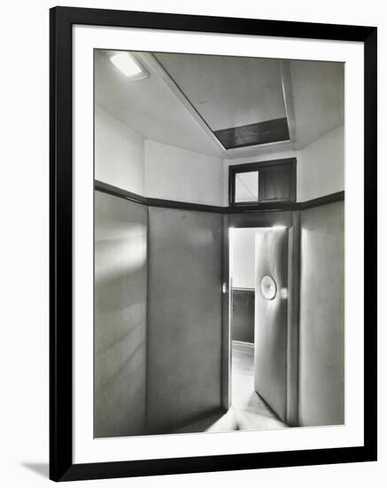 Padded Room, Saint Ebbas Hospital, Surrey, 1938-null-Framed Photographic Print