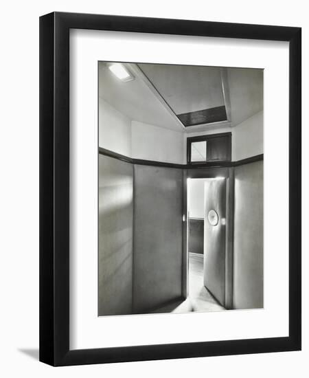 Padded Room, Saint Ebbas Hospital, Surrey, 1938-null-Framed Photographic Print