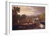 Paddington Canal, 1801 (Oil on Panel)-Benjamin West-Framed Giclee Print