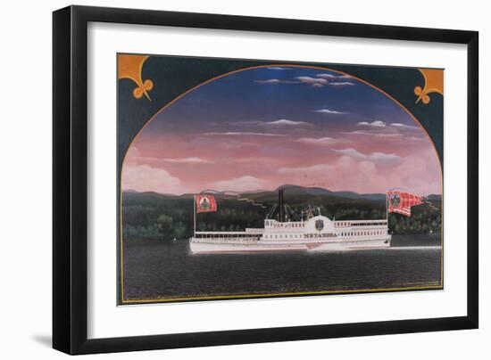 Paddle Steamboat Metamora, 1859-James Bard-Framed Giclee Print