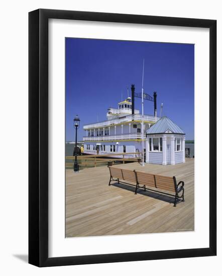 Paddle Steamer and Dock Master's Office, Alexandria, Virginia, USA-Jonathan Hodson-Framed Photographic Print