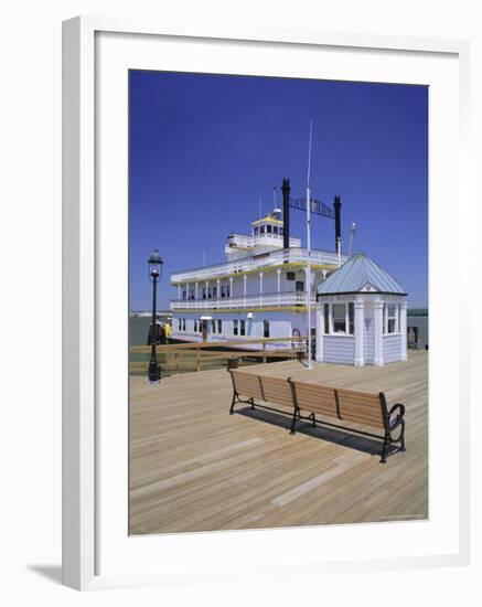 Paddle Steamer and Dock Master's Office, Alexandria, Virginia, USA-Jonathan Hodson-Framed Photographic Print