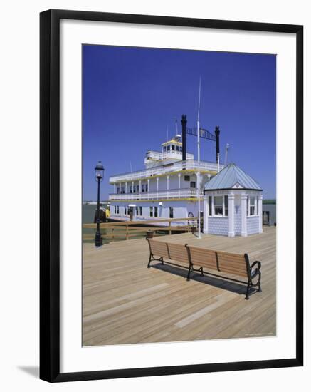 Paddle Steamer and Dock Master's Office, Alexandria, Virginia, USA-Jonathan Hodson-Framed Photographic Print