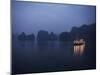 Paddle Steamer at Anchor, Dawn, Halong Bay, Vietnam, Indochina, Southeast Asia, Asia-Purcell-Holmes-Mounted Photographic Print