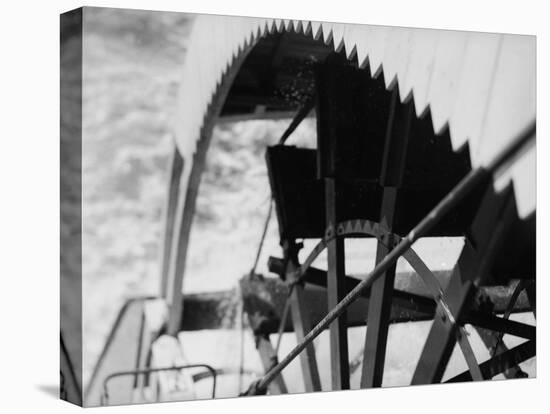 Paddle Wheel of S.S. Athabasca River-Margaret Bourke-White-Stretched Canvas