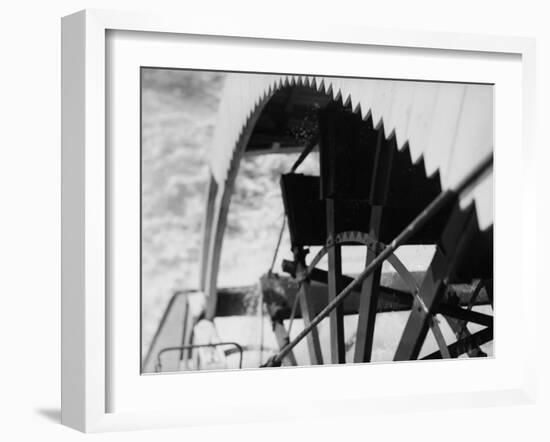 Paddle Wheel of S.S. Athabasca River-Margaret Bourke-White-Framed Photographic Print