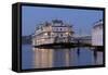Paddle Wheeler, Bay Bridge at Pier 7 , Embarcadero, San Francisco, Usa-Christian Heeb-Framed Stretched Canvas