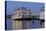 Paddle Wheeler, Bay Bridge at Pier 7 , Embarcadero, San Francisco, Usa-Christian Heeb-Stretched Canvas