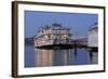 Paddle Wheeler, Bay Bridge at Pier 7 , Embarcadero, San Francisco, Usa-Christian Heeb-Framed Photographic Print