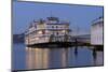 Paddle Wheeler, Bay Bridge at Pier 7 , Embarcadero, San Francisco, Usa-Christian Heeb-Mounted Photographic Print