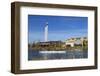 Paddlers on the Deschutes River, Old Mill District, Bend, Oregon, USA-Chuck Haney-Framed Photographic Print