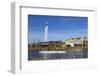 Paddlers on the Deschutes River, Old Mill District, Bend, Oregon, USA-Chuck Haney-Framed Photographic Print