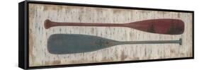 Paddles on Birchbark-Arnie Fisk-Framed Stretched Canvas