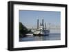 Paddlewheel Boat and Casino, Mississippi River, Port Area, Natchez, Mississippi, USA-Cindy Miller Hopkins-Framed Photographic Print