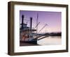 Paddlewheel Riverboat Julia Belle Swain on the Mississippi River, La Crosse, Wisconsin-Walter Bibikow-Framed Photographic Print