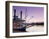 Paddlewheel Riverboat Julia Belle Swain on the Mississippi River, La Crosse, Wisconsin-Walter Bibikow-Framed Photographic Print