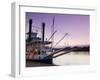 Paddlewheel Riverboat Julia Belle Swain on the Mississippi River, La Crosse, Wisconsin-Walter Bibikow-Framed Photographic Print